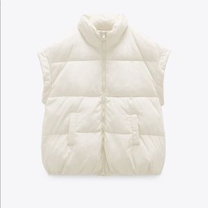 ZARA WATER REPELLENT OVERSIZED PUFFER VEST